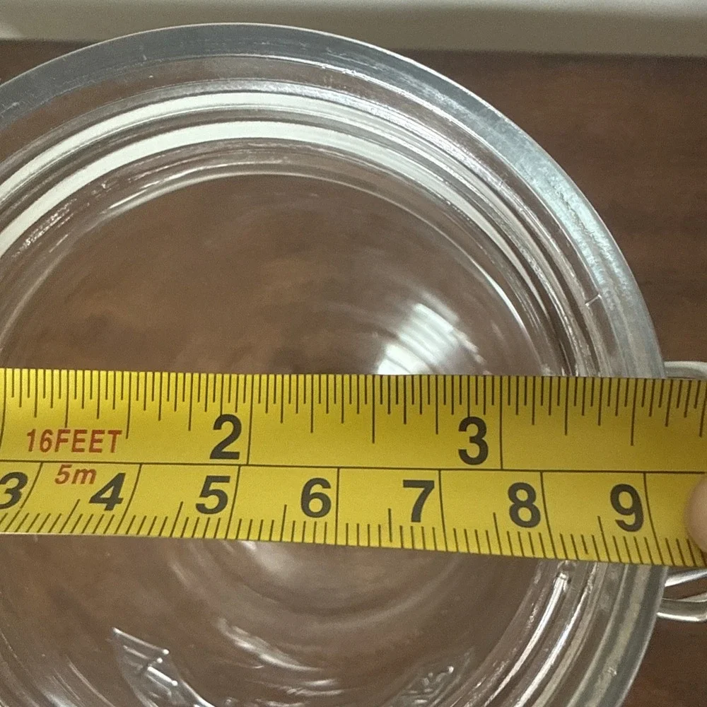 KILNER DOG TREAT SWING ROUND CLIP TOP GLASS JAR 3L WIRE SWING BAIL 11